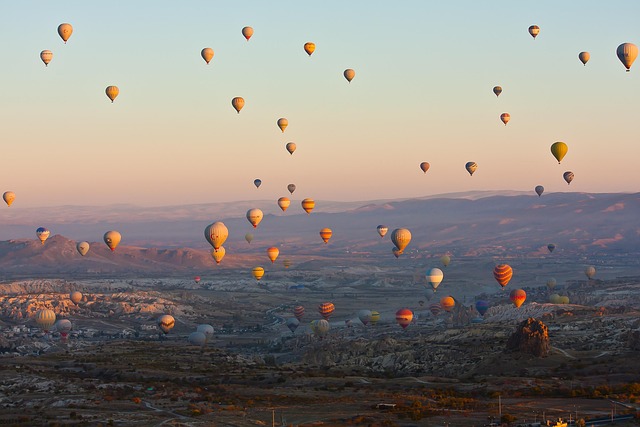 Hot air balloon over Cappadocia